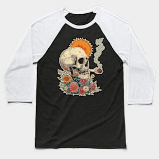 Skull chillin Baseball T-Shirt